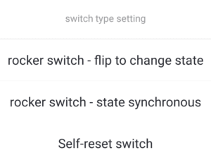 Okos Switch Module - Switch Setting