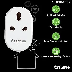 Crabtree Havells 16A WiFi Smart Plug - ACST161603 9 Havells Crabtree 16A WiFi Smart Plug - 02