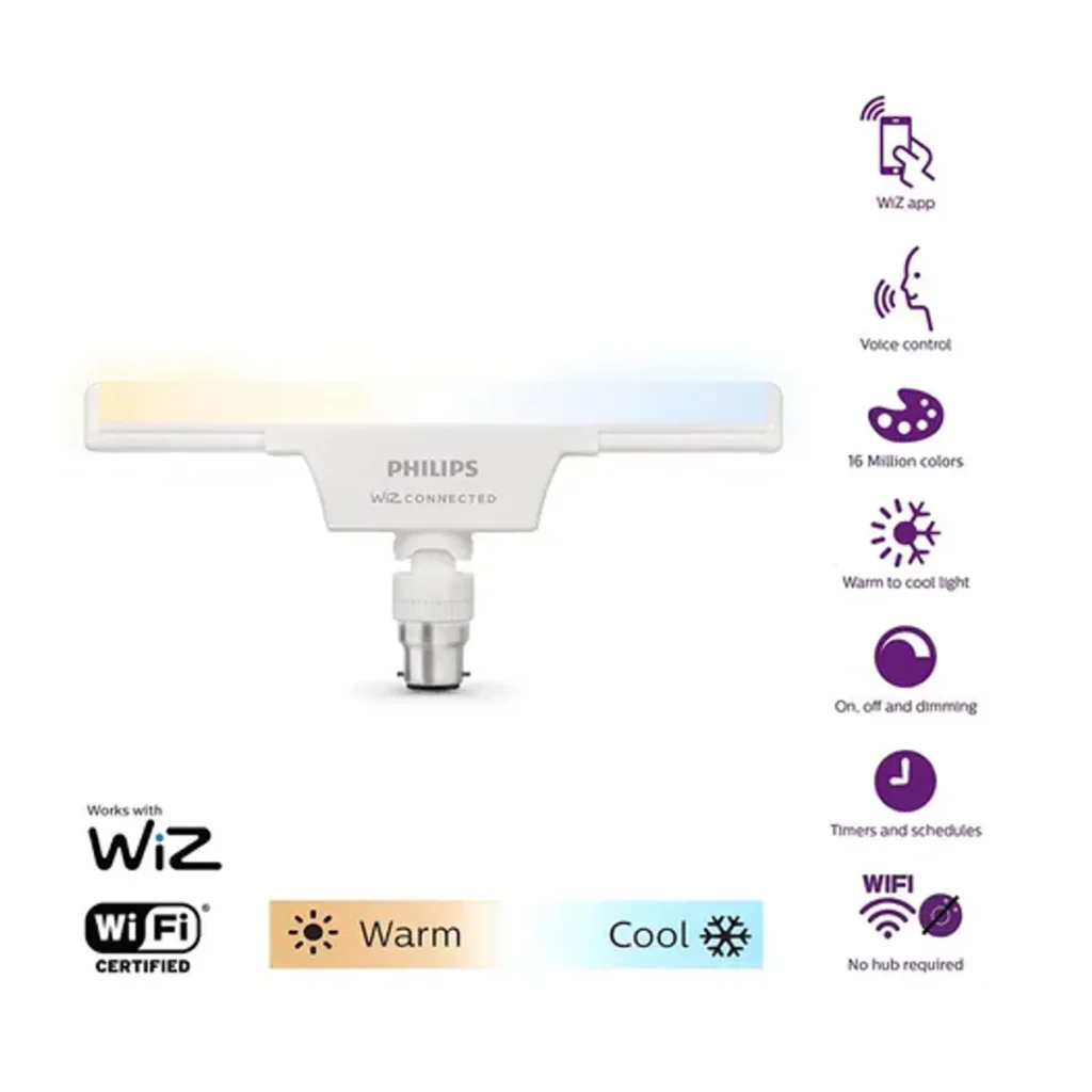 Philips Smart Wi-Fi LED T-Bulb WiZ Connected