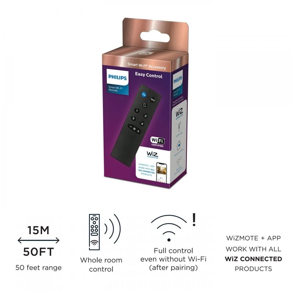 Philips WiZ Smart WIFI Remote Control - WiZmote Features