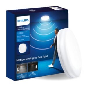 Philips Full Glow LED Surface Light With Motion Sensor - Flush-Mount-Downlight - 15W, Round