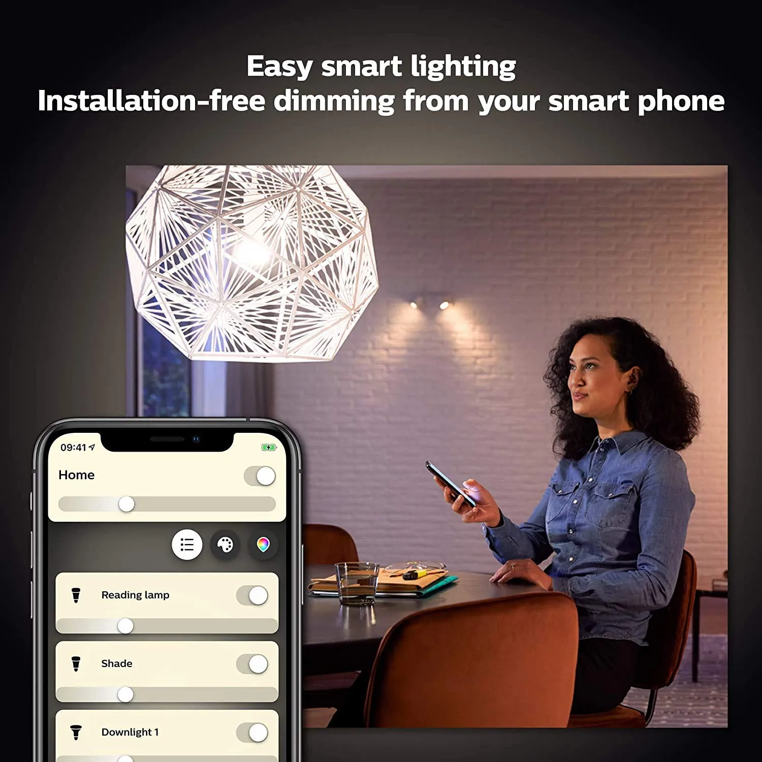 Philips Hue Starter Kit - 3 E27 WCA Smart Bulbs (White And Color