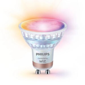 Amazon Echo Pop Review | Basic but Stylish 7 Philips WiZ GU10 RGB Spot LED | 4.7W PAR16 Full Color Wi-Fi Smart Bulb (16M Colors + Tunable White + Dimmable)