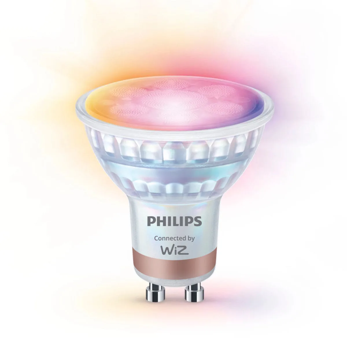 Philips WiZ GU10 RGB Spot LED | 4.7W PAR16 Full Color Wi-Fi Smart Bulb (16M Colors + Tunable White + Dimmable)
