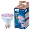 Philips WiZ GU10 RGB Spot LED | 4.7W PAR16 Full Color Wi-Fi Smart Bulb (16M Colors + Tunable White + Dimmable)