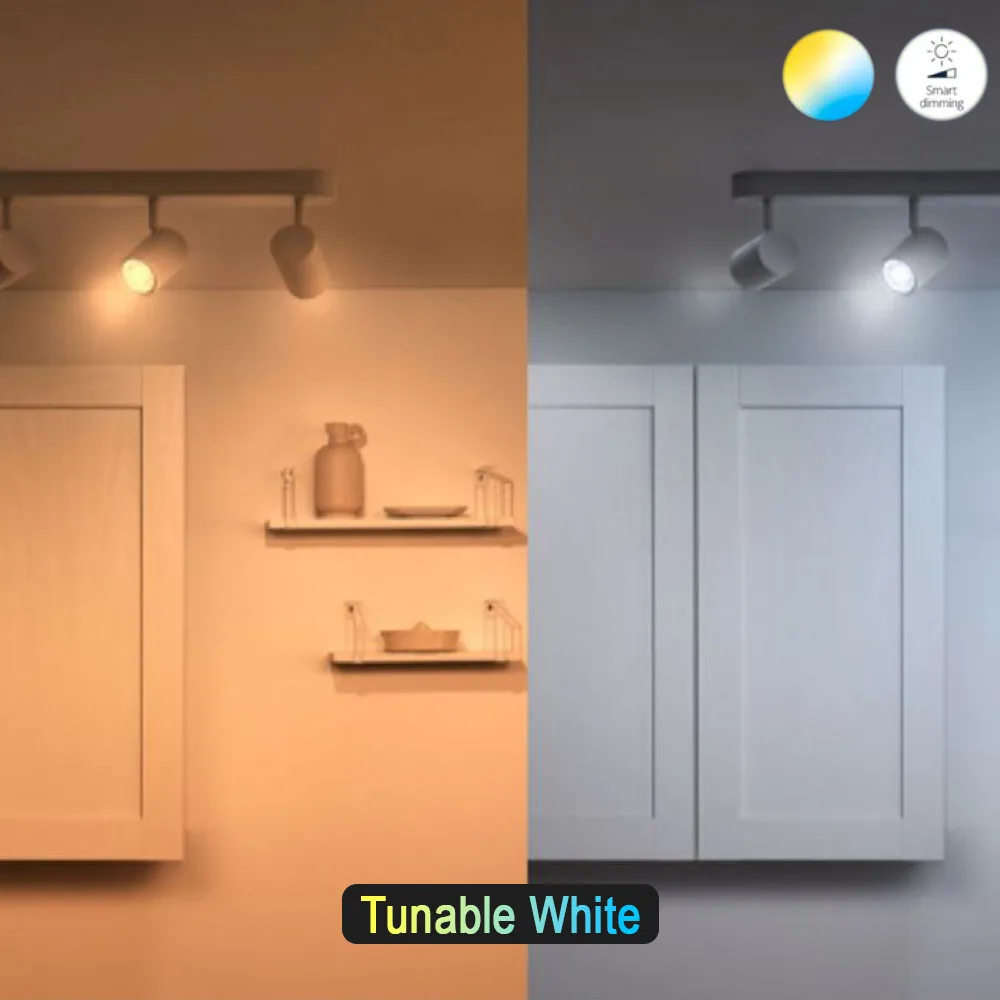 Philips WiZ GU10 RGB Spot LED | 4.7W PAR16 Full Color Wi-Fi Smart Bulb (16M Colors + Tunable White + Dimmable)
