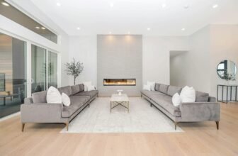 Modern Living Room with Downlights