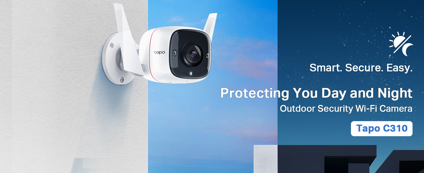 Tapo C310 3MP Outdoor Security WIFI Camera With Night Vision | 1296p, IP66, Ethernet Port