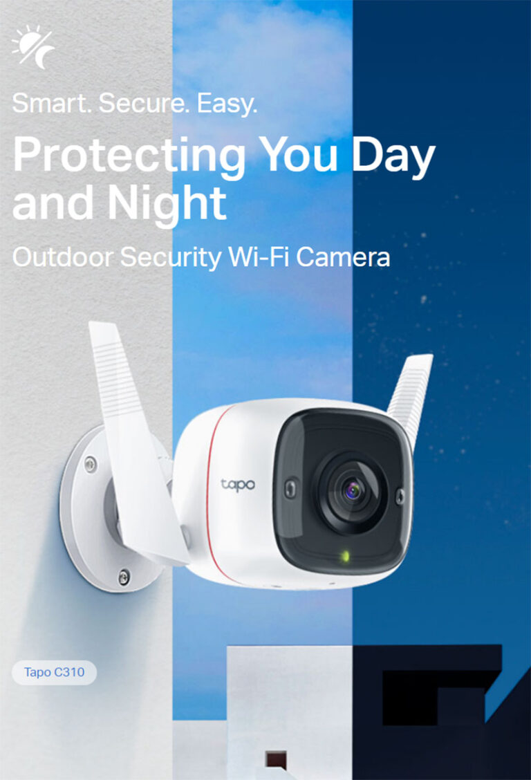 Tapo C310 3MP Outdoor Security WIFI Camera With Night Vision | 1296p, IP66, Ethernet Port