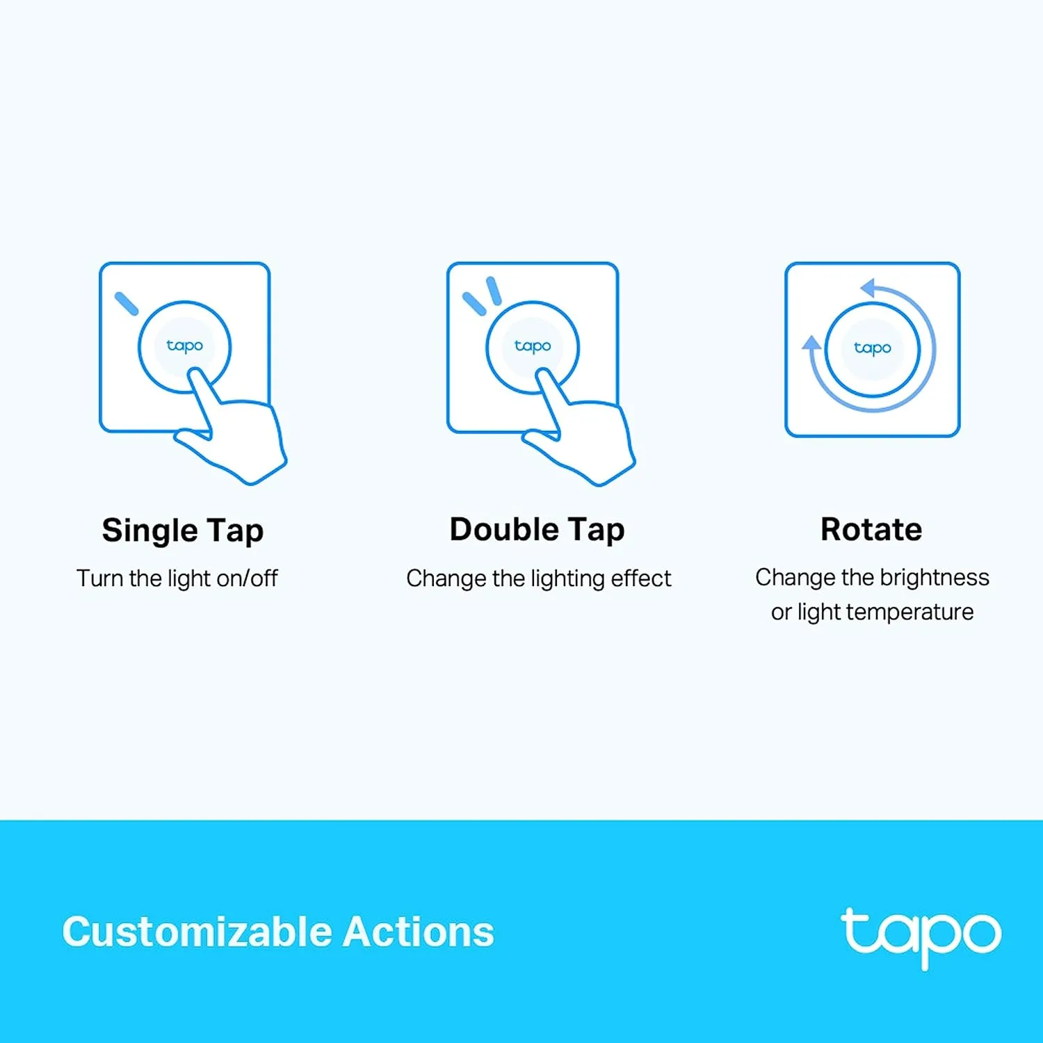 TP-Link Tapo S200D Smart Remote Dimmer Switch With Wall Plate