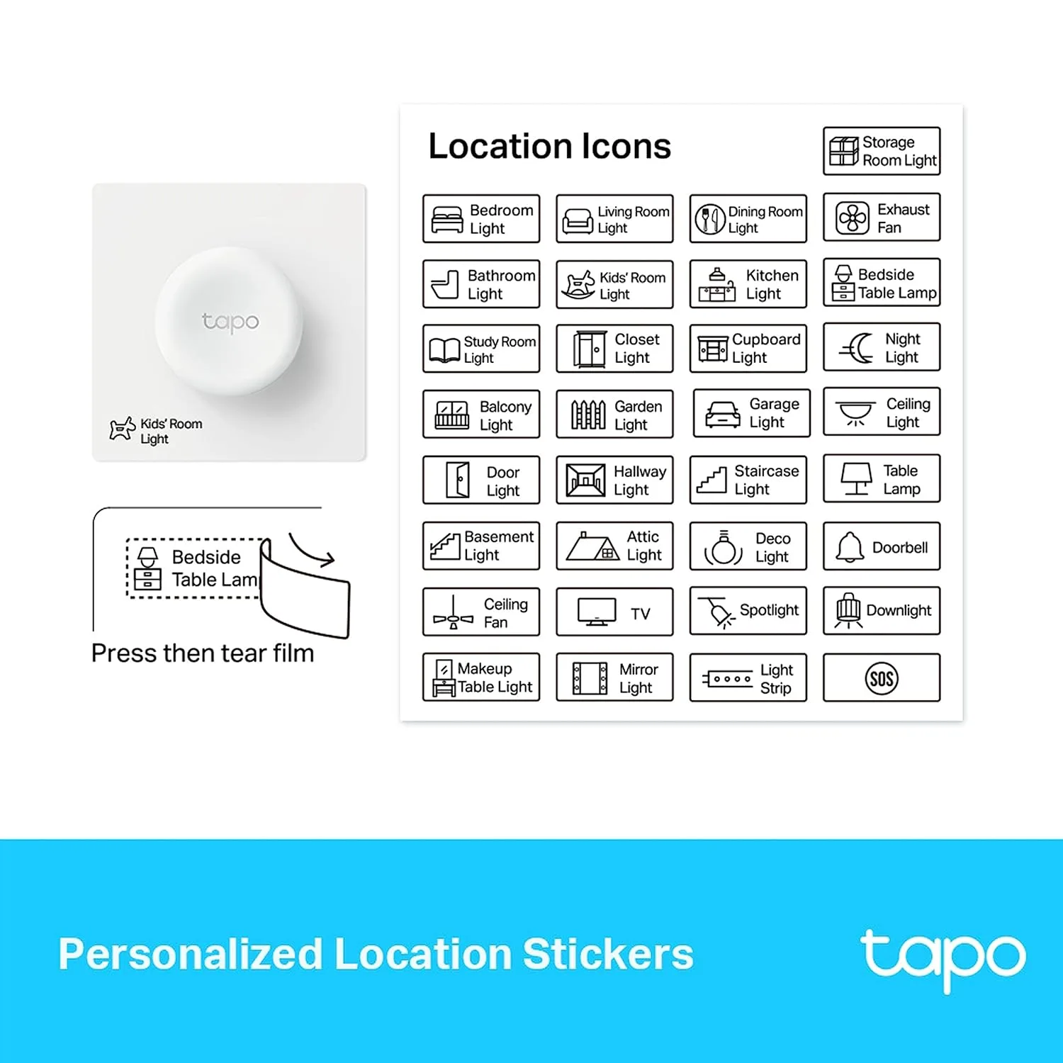 TP-Link Tapo S200D Smart Remote Dimmer Switch With Wall Plate
