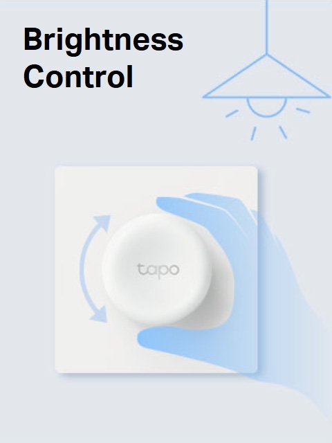 TP-Link Tapo S200D Smart Remote Dimmer Switch With Wall Plate