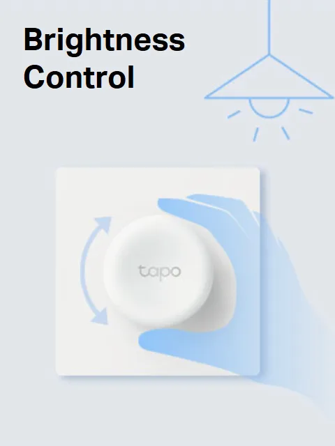 TP-Link Tapo S200D Smart Remote Dimmer Switch With Wall Plate