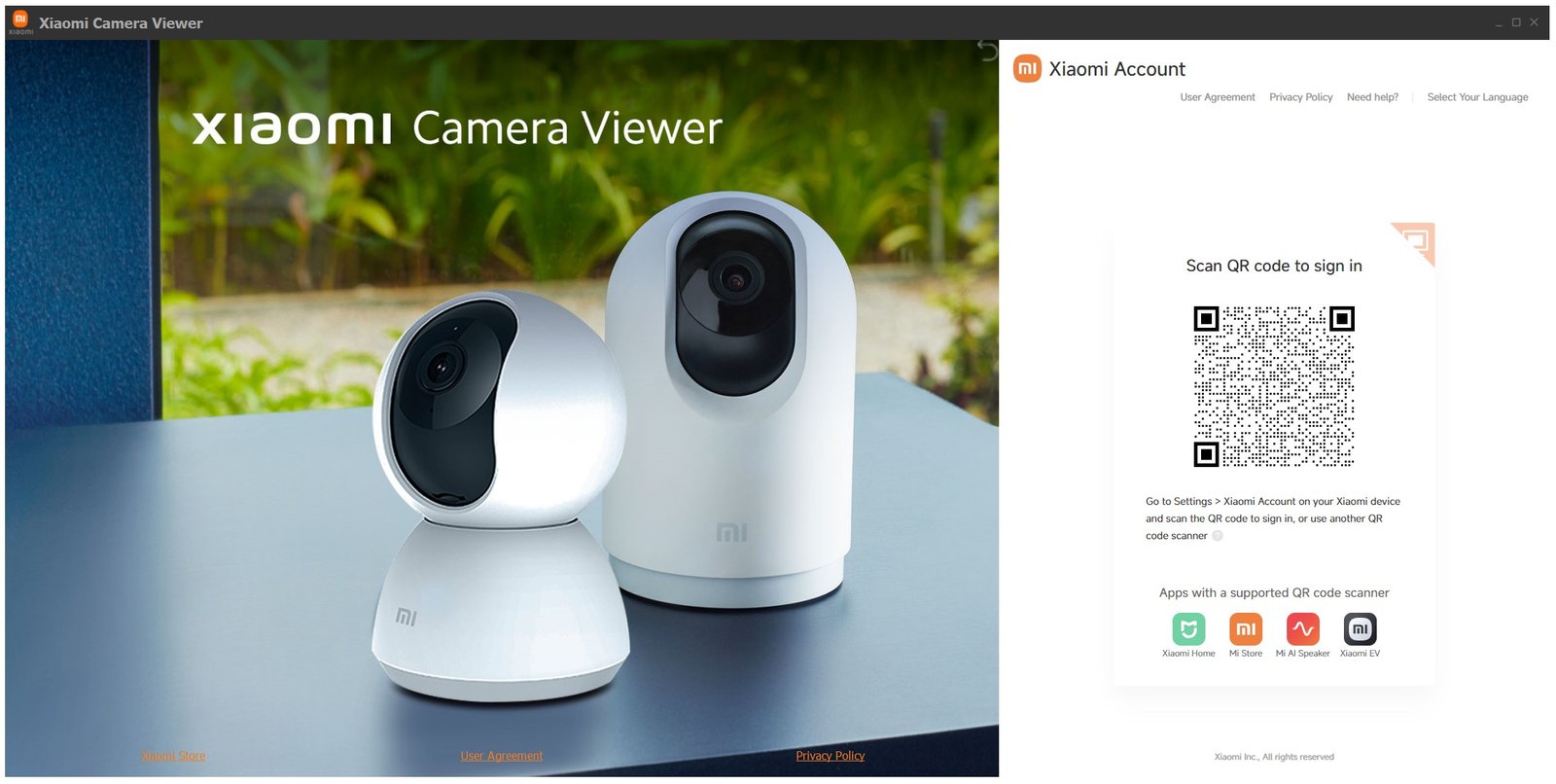 Xiaomi Camera Viewer App