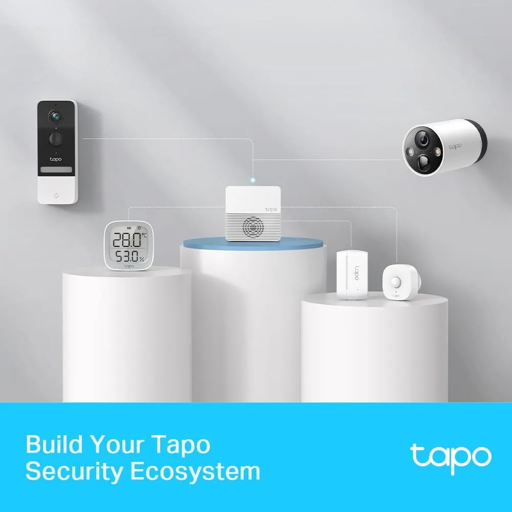 TP-Link Tapo H200 Smart Hub | Connect Up To 64 IoT Devices + 4 Cameras | Smart Alarm and Doorbell