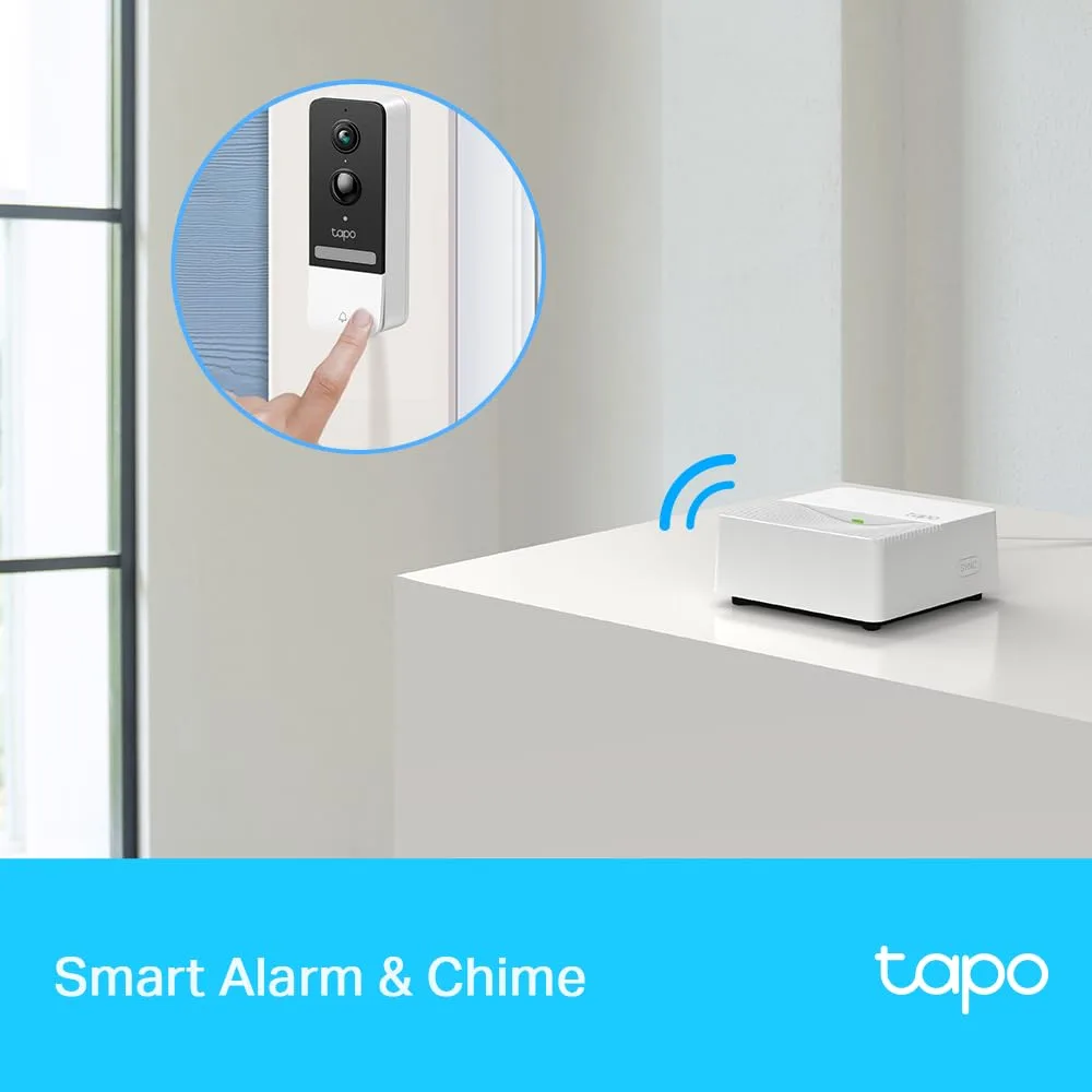 TP-Link Tapo H200 Smart Hub | Connect Up To 64 IoT Devices + 4 Cameras | Smart Alarm and Doorbell