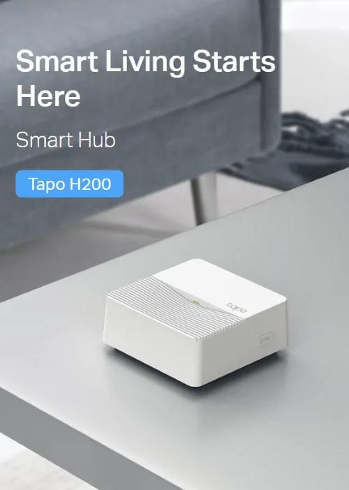 TP-Link Tapo H200 Smart Hub | Connect Up To 64 IoT Devices + 4 Cameras | Smart Alarm and Doorbell