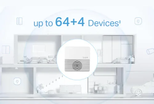TP-Link Tapo H200 Smart Hub | Connect Up To 64 IoT Devices + 4 Cameras | Smart Alarm and Doorbell