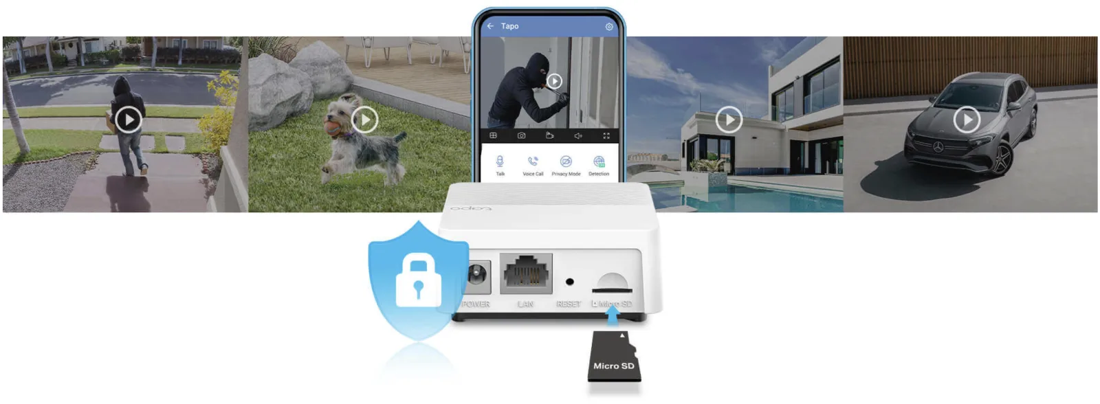 TP-Link Tapo H200 Smart Hub | Connect Up To 64 IoT Devices + 4 Cameras | Smart Alarm and Doorbell