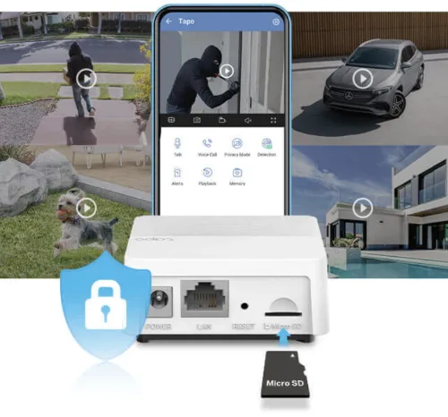 TP-Link Tapo H200 Smart Hub | Connect Up To 64 IoT Devices + 4 Cameras | Smart Alarm and Doorbell