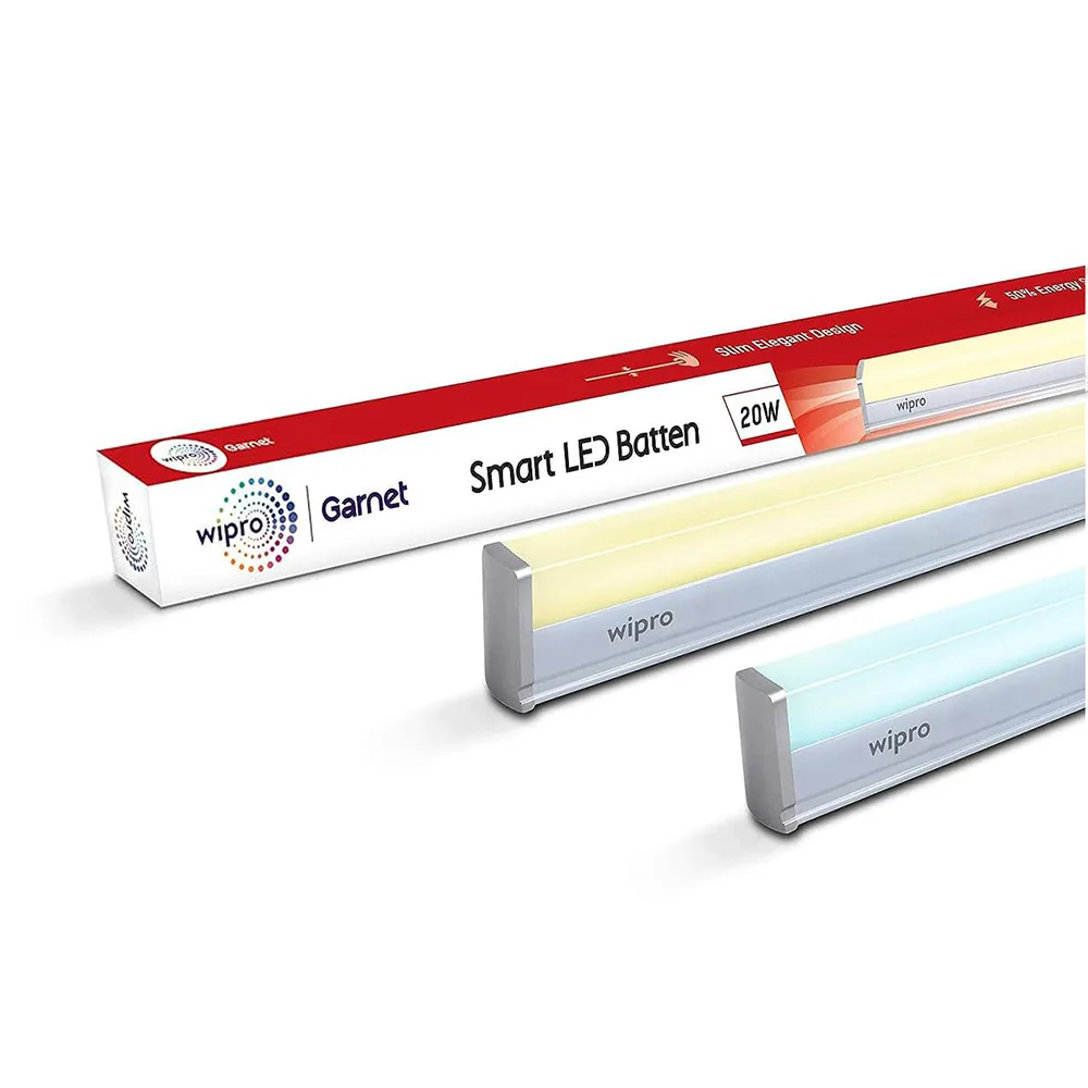 Wipro Smart LED Tube Light CCT 20W - WiFi Tunable White 4 feet Batten