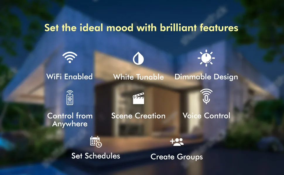 Wipro Smart LED Tube Light CCT 20W - WiFi Tunable White 4 feet Batten