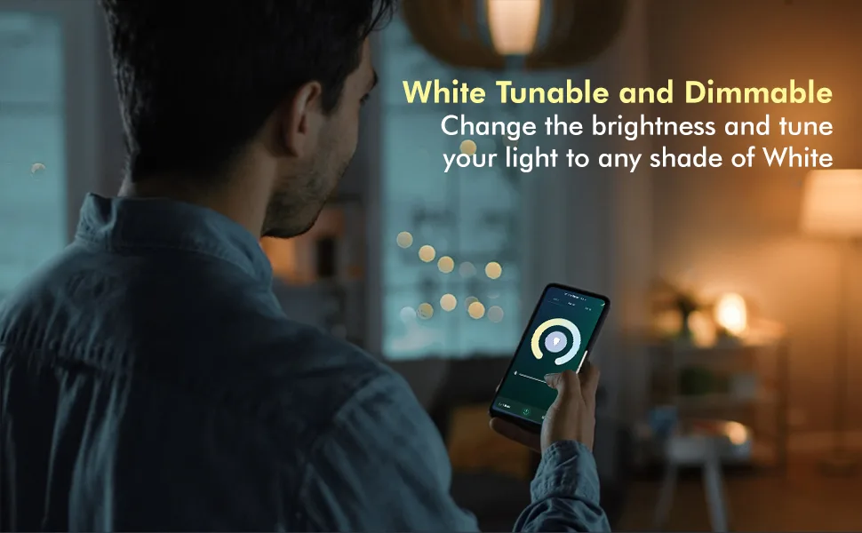 Wipro Smart LED Tube Light CCT 20W - WiFi Tunable White 4 feet Batten