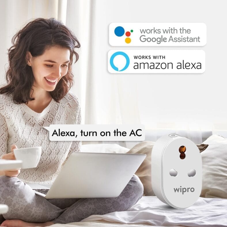 Wipro WiFi Smart Plug 10A/16A With Energy Monitoring