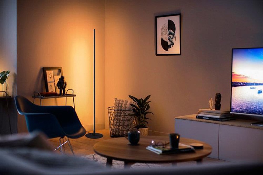 Philips WiZ Smart LED Floor Lamp - 18W Full Color RGB WiFi Pole Light Bar (16M Colors + Tunable White + Dimmable)