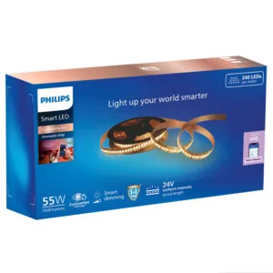 Philips WIFI Profile Light LED Strip Dimmable with Smart Controller - 240 LEDs/m, 5m, 55W, WW/NW/CW (WiZ Connected)
