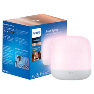 Philips WiZ Hero Smart Table Lamp | Full Color LED Desk Lamp - 10W WiFi RGB Portable Bedside Light (16M Colors + Tunable White + Dimmable)