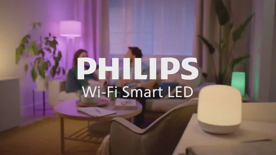 Philips WiZ Hero Smart Table Lamp | Full Color LED Desk Lamp - 10W WiFi RGB Portable Bedside Light (16M Colors + Tunable White + Dimmable)