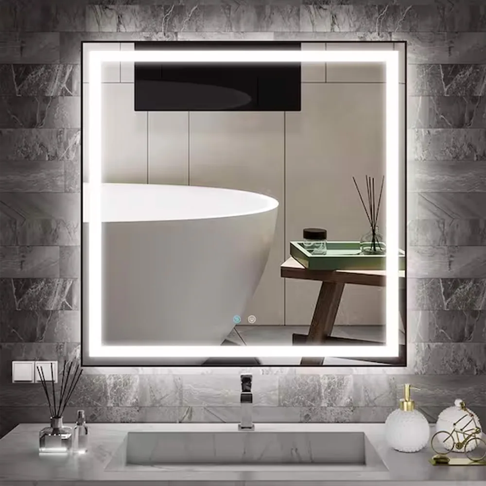 Philips Smart LED Mirror Square with Tunable White Lighting | 3ft, 22.5W, 650lm, WiZ Wi-Fi Enabled Makeup/Vanity/Bathroom Lighted Mirror 2 Philips Smart LED Mirror Square with Tunable White Lighting | 3ft, 22.5W, 650lm, WiZ Wi-Fi Enabled Makeup/Vanity/Bathroom Lighted Mirror