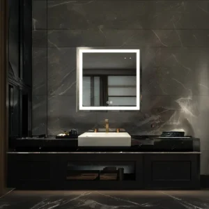 Philips Smart LED Mirror Square with Tunable White Lighting | 3ft, 22.5W, 650lm, WiZ Wi-Fi Enabled Makeup/Vanity/Bathroom Lighted Mirror