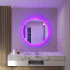 Philips Smart Wi-Fi Mirror Round with WiZ RGB Lighting | 18W, 540lm, Multicolor Wi-Fi Enabled Lighted Mirror
