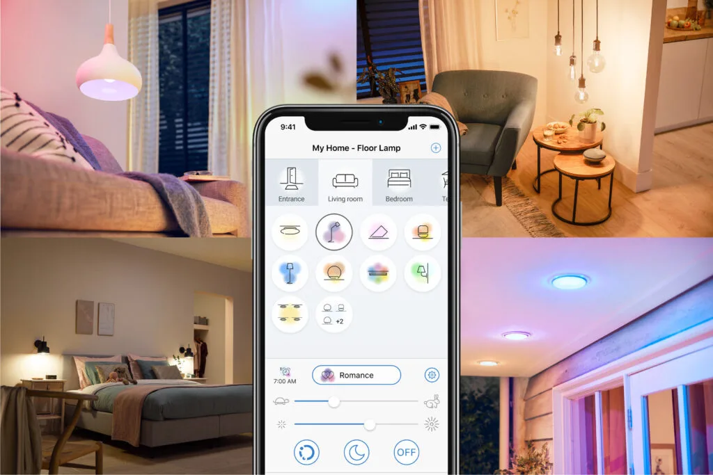 Philips Smart LED Mirror Square with Tunable White Lighting | 3ft, 22.5W, 650lm, WiZ Wi-Fi Enabled Makeup/Vanity/Bathroom Lighted Mirror 12 Philips WiZ Smart WiFi LED Lights - Control from anywhere with Philips WiZ app
