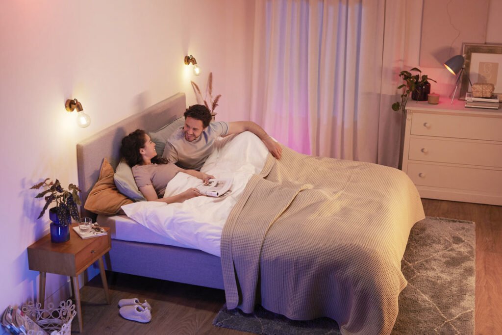 Philips WiZ Smart WiFi LED Lights - Use the preset wellbeing features in the WiZ app.