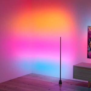 Philips WiZ Gradient Floor Lamp | Smart WiFi Multicolor Segmented RGBIC LED Corner Pole Light