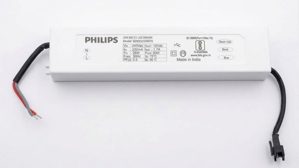 Philips WiZ TW LED Strip Driver 25W (WA) – Smart WiFi Controller for Philips White Ambience 120 LEDs/m Strips (Tunable White + Dimmable) | TW Profile Light Driver