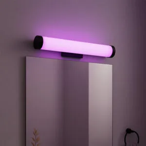 Philips Aquila WiFi RGB LED Wall Light 15W | WiZ Full Color Cylindrical Smart Wall Lamp for Mirrors and Decorations