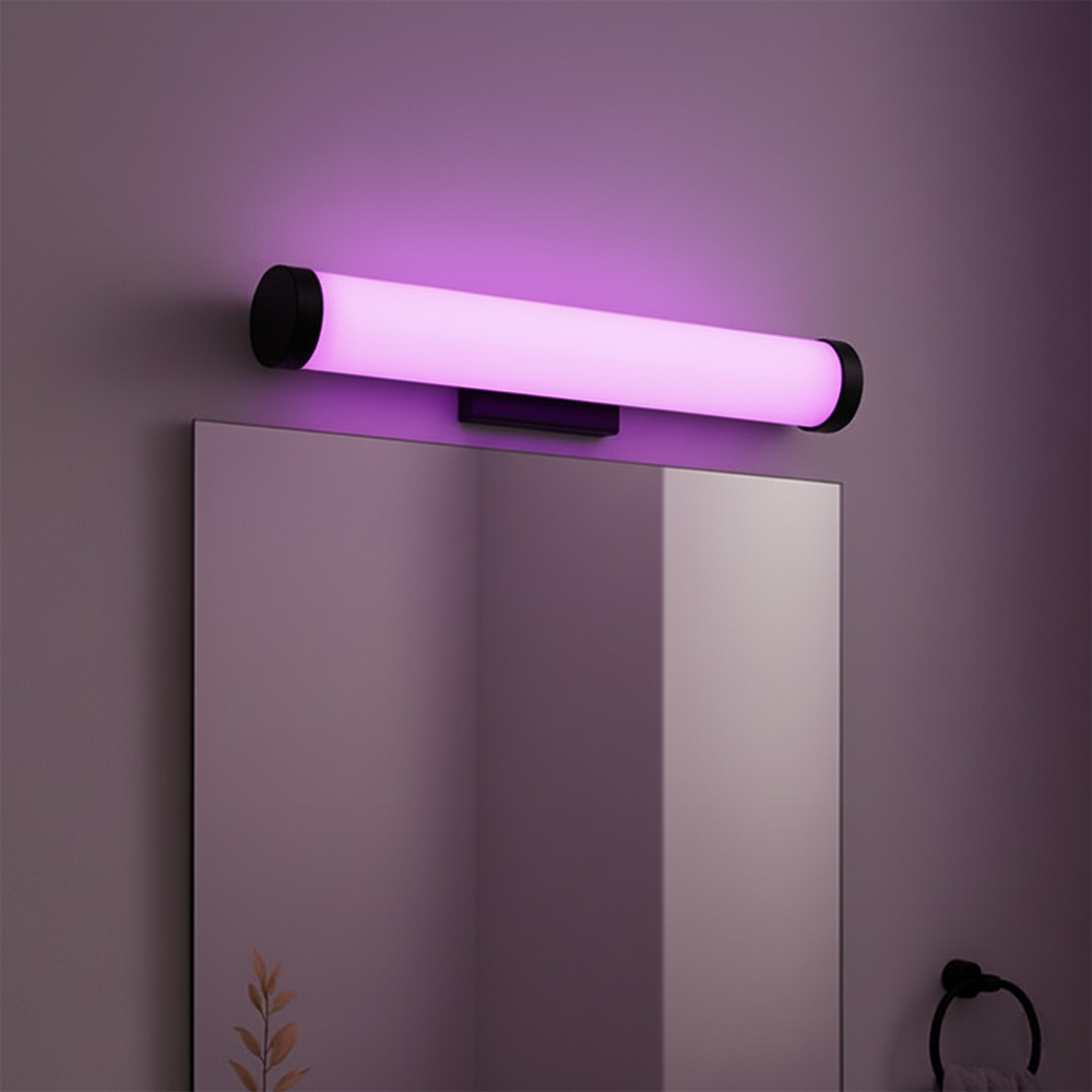 Philips Aquila WiFi RGB LED Wall Light 15W | WiZ Full Color Cylindrical Smart Wall Lamp for Mirrors and Decorations 1 Philips Aquila WiFi RGB LED Wall Light 15W | WiZ Full Color Cylindrical Smart Wall Lamp for Mirrors and Decorations