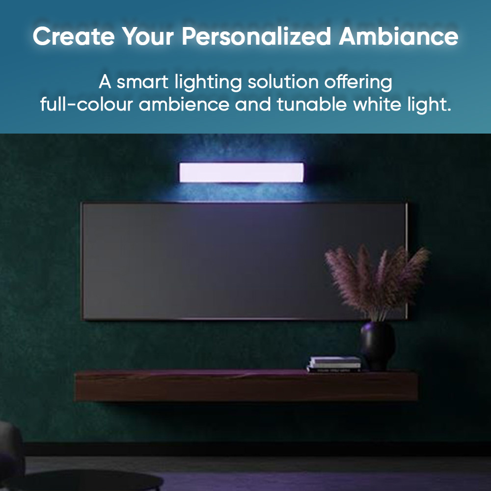 Philips Aquila WiFi RGB LED Wall Light 15W | WiZ Full Color Cylindrical Smart Wall Lamp for Mirrors and Decorations 7 Philips Aquila WiFi RGB LED Wall Light 15W | WiZ Full Color Cylindrical Smart Wall Lamp for Mirrors and Decorations