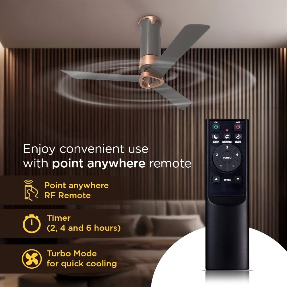 Ecolink AiroElevate Smart BLDC Ceiling Fan | WiFi + RF Remote | 1200mm, 35W, 230CMM, 370RPM | Philips WiZ Connected | App & Voice Control 34 Ecolink AiroElevate Smart BLDC Ceiling Fan | WiFi + RF Remote | 1200mm, 35W, 230CMM, 370RPM | Philips WiZ Connected
