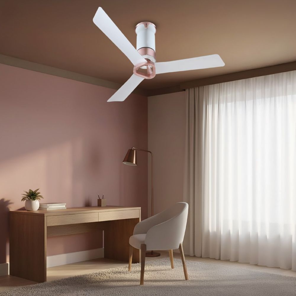 Ecolink AiroElevate Smart BLDC Ceiling Fan | WiFi + RF Remote | 1200mm, 35W, 230CMM, 370RPM | Philips WiZ Connected | App & Voice Control 20 Ecolink AiroElevate Smart BLDC Ceiling Fan | WiFi + RF Remote | 1200mm, 35W, 230CMM, 370RPM | Philips WiZ Connected - Vanilla Beige - Gold