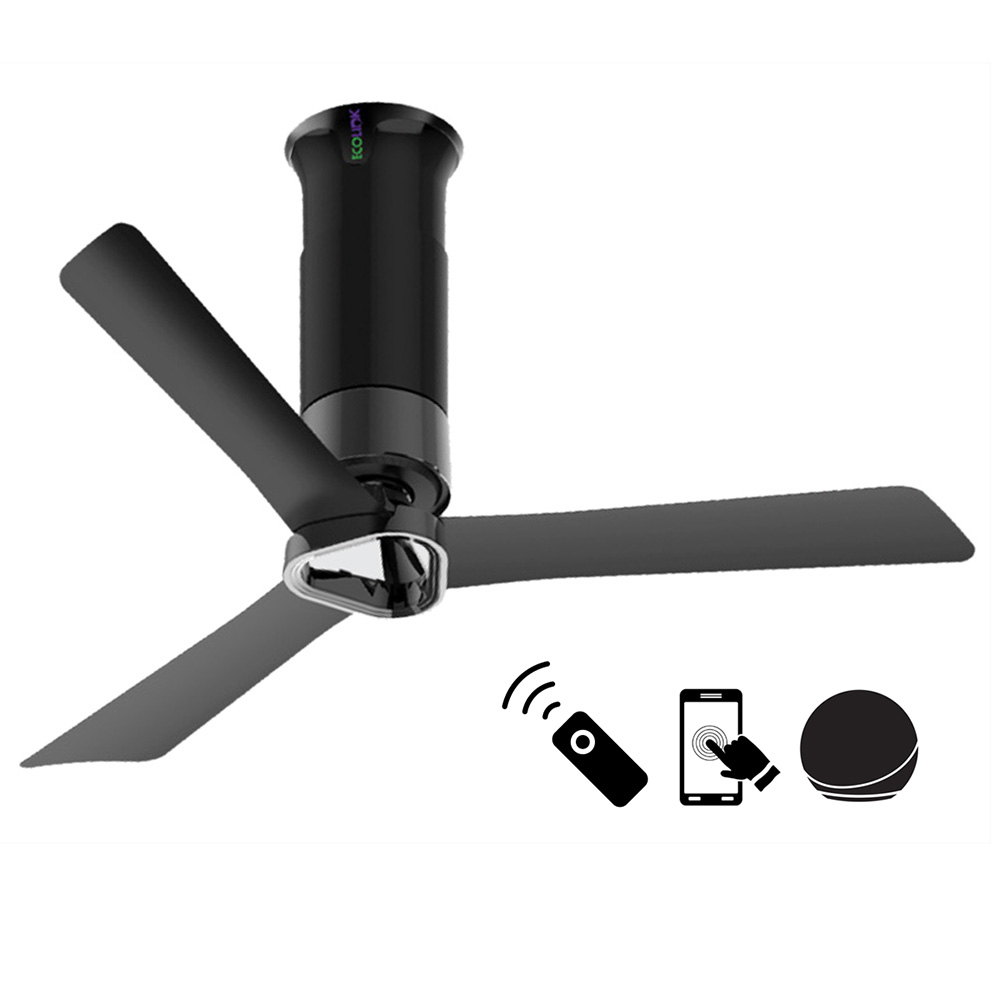 Ecolink AiroElevate Smart BLDC Ceiling Fan | WiFi + RF Remote | 1200mm, 35W, 230CMM, 370RPM | Philips WiZ Connected | App & Voice Control 3 Ecolink AiroElevate Smart BLDC Ceiling Fan | WiFi + RF Remote | 1200mm, 35W, 230CMM, 370RPM | Philips WiZ Connected -Phantom Black