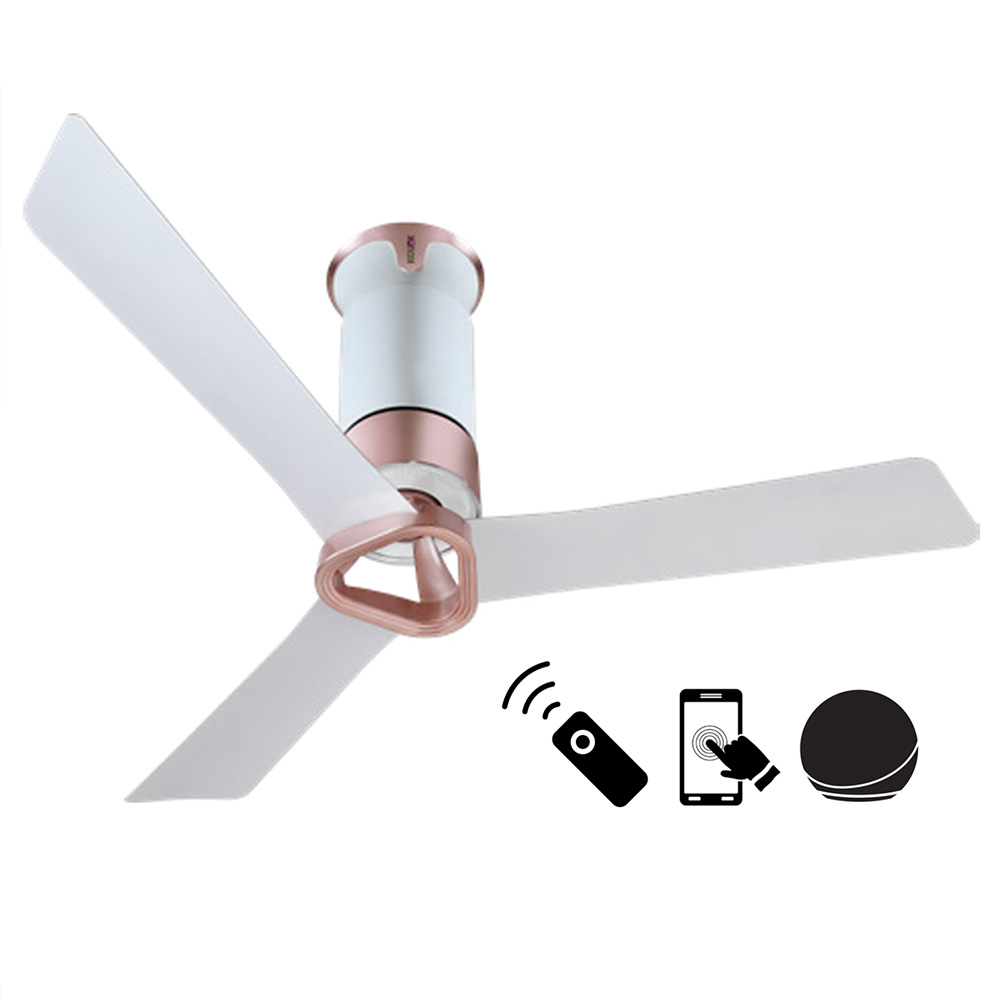 Ecolink AiroElevate Smart BLDC Ceiling Fan | WiFi + RF Remote | 1200mm, 35W, 230CMM, 370RPM | Philips WiZ Connected | App & Voice Control 4 Ecolink AiroElevate Smart BLDC Ceiling Fan | WiFi + RF Remote | 1200mm, 35W, 230CMM, 370RPM | Philips WiZ Connected - Silk White - Rose Gold