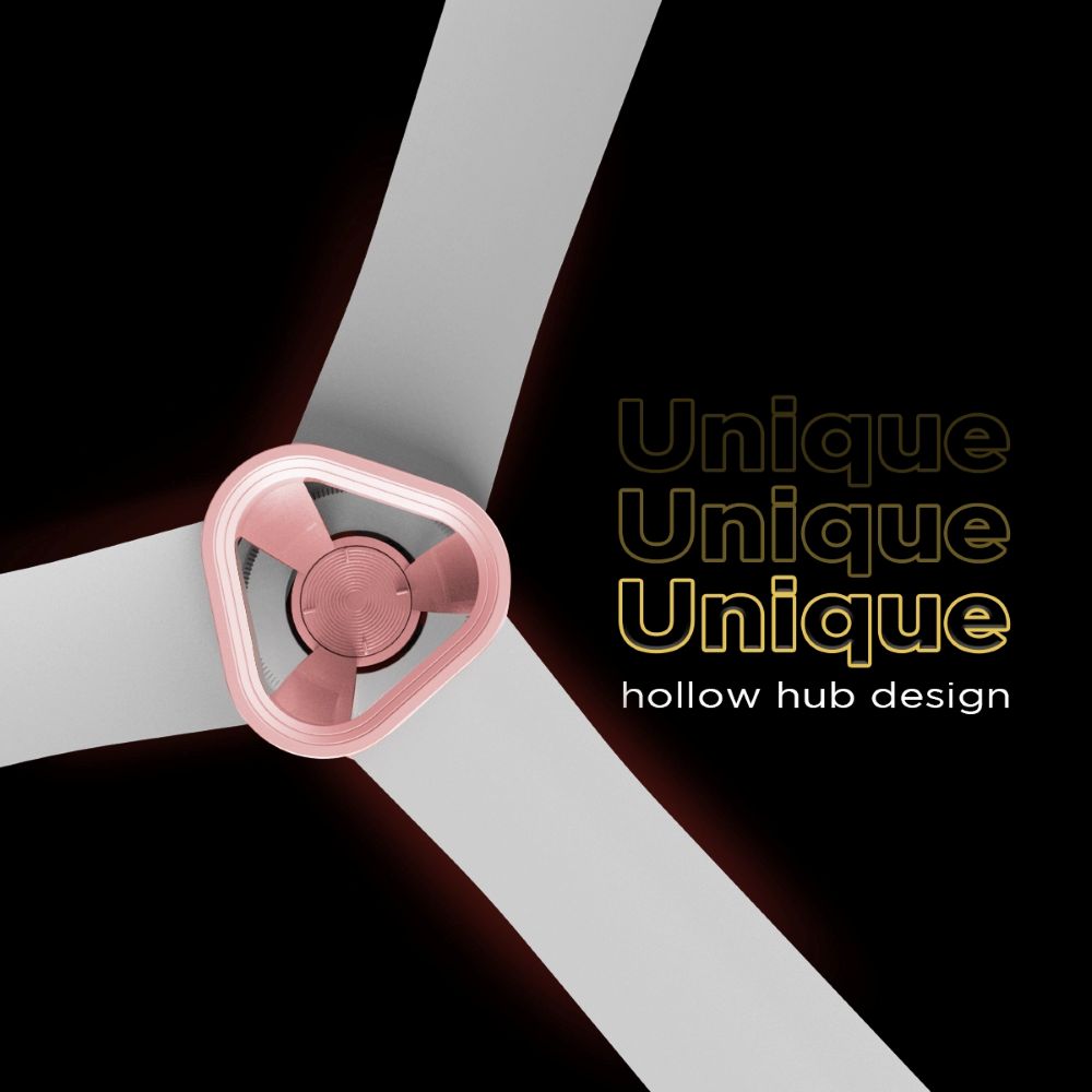 Ecolink AiroElevate Smart BLDC Ceiling Fan | WiFi + RF Remote | 1200mm, 35W, 230CMM, 370RPM | Philips WiZ Connected | App & Voice Control 1 Ecolink AiroElevate Smart BLDC Ceiling Fan | WiFi + RF Remote | 1200mm, 35W, 230CMM, 370RPM | Philips WiZ Connected - Silk White - Rose Gold