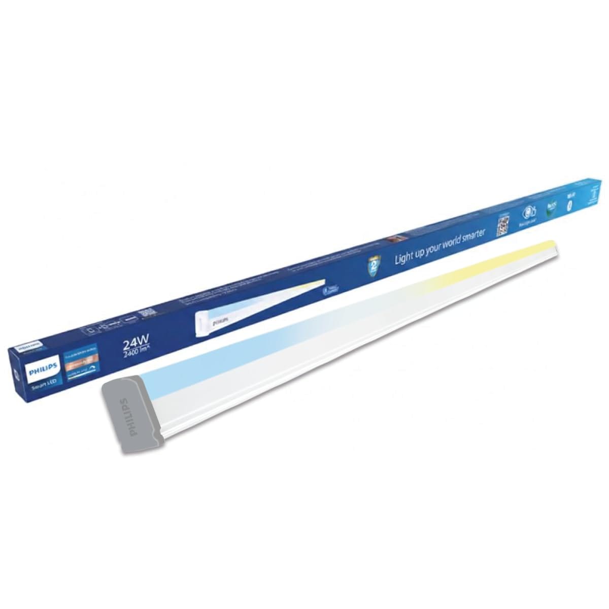 Philips Smart WiFi 24W TW Batten NXT 2400lm 4ft | WiZ Connected Tube Light (Tunable White + Dimmable) 1 Philips Smart WiFi 24W TW Batten NXT 2400lm 4ft | WiZ Connected Tube Light (Tunable White + Dimmable)