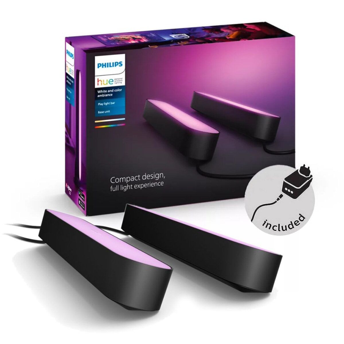 Philips Hue Play Light Bar Double Pack | Black | White & Color 