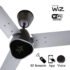 Ecolink AiroGeometry Smart IoT BLDC Ceiling Fan with RF Remote and WiFi Enabled | 1200mm, BEE 5 Star Rated | Philips WiZ Connected